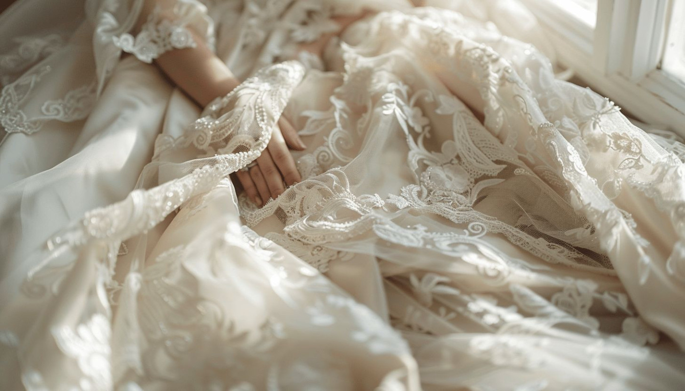 Les coulisses de la création d'une robe de mariée